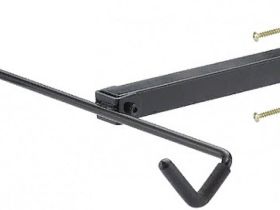 Горизонтальный кронштейн для настенного крепления велосипеда Bike Hand YC-30H не складной (черный)