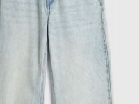 Широкие джинсы с высокой посадкой, Голубой