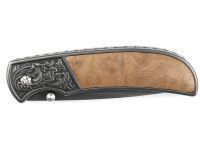 Нож складной Stinger FK-S055B, сталь 3Cr13., дерево