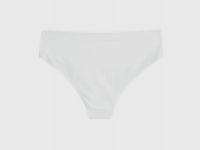 Бесшовные трусы со средней посадкой, Белый