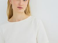 Футболка с драпировкой, Белый