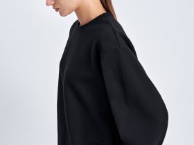 Толстовка из хлопка на резинке