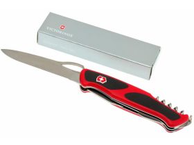 Нож перочинный Victorinox RangerGrip 61, сталь X55CrMo14, рукоять полиамид, красно-чёрный, 11 функций, 130мм