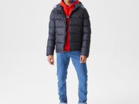 Мужская утеплённая куртка Lacoste с капюшоном