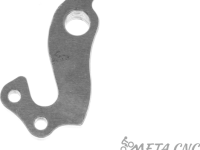 Держатель заднего переключателя &quot;петух&quot; Meta №30 фрезерованный (серебристый)