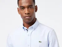 Мужская хлопковая рубашка Lacoste Slim Fit