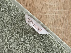 Полотенце махровое Classico, зеленое