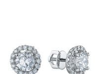 Пусеты из белого золота э0912пс10220106_white