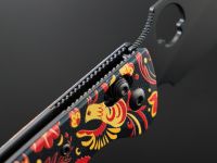 Складной нож Daggerr Sting Slim Khokhloma, сталь VG-10, рукоять G10