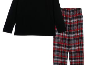 Комплект для мужчин: фуфайка (футболка с длинными рукавами) трикотажная, брюки текстильные