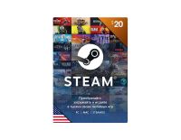 Карта оплаты Steam 20 USD USA [Цифровая версия] (PC)