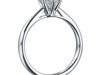 Помолвочное кольцо из белого золота с бриллиантом э4001кц07220863