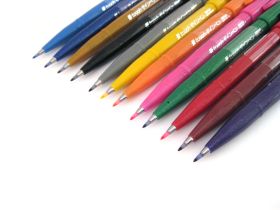 Фломастер-кисть Pentel "Brush Sign Pen" цвет охра