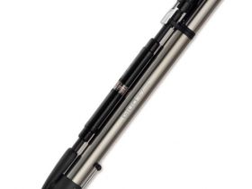 Компактный насос GIYO GM-741 с манометром, шлангом и упором (черный)