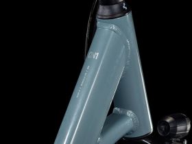 Женский велосипед Cube Town One Easy Entry, год 2025, цвет Серый-Белый, ростовка 19.5