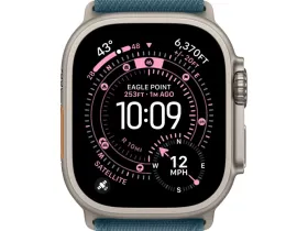 Смарт-часы Apple Watch Ultra 3 49mm Natural Titanium Case with Light Blue Alpine Loop (M)