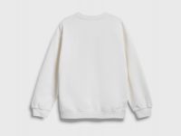 Свитшот с объёмным принтом для девочек, Бежевый