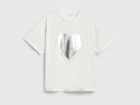 Футболка с принтом для девочек, Белый