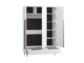 Распашной шкаф Квелен 3-144x220 Белый