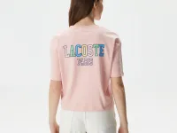 Женская хлопковая футболка Lacoste
