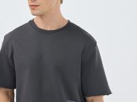 Футболка с текстовым принтом, Серый