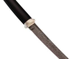 Нож Танто, сталь дамаск, рукоять граб, с деревянными ножнами