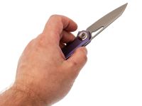 Складной нож Dr.Tech D4281P, сталь M390, рукоять TC4, фиолетовый