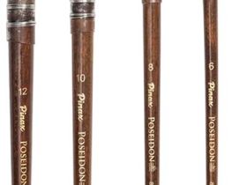 Кисть белка микс №8 круглая Pinax "Poseidon 811" короткая ручка