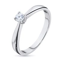 Помолвочное кольцо из серебра э0612кц09152800_white