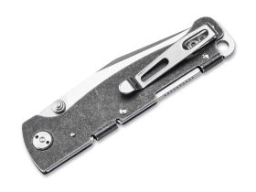 Складной нож Boker Atlas Clippoint TS, сталь D2, рукоять нержавеющая сталь