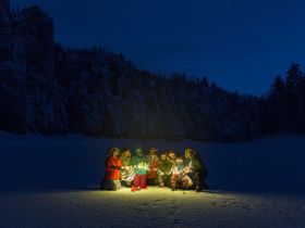 Встреча Нового Года на реке Синяя