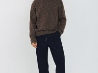 Джемпер из кручёной пряжи, Коричневый