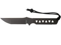 Нож скрытого ношения с фиксированным клинком Spartan Blades Formido, клинок черный, сталь CPM-S35VN, цельнометаллический