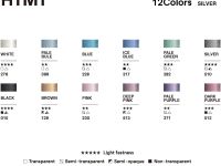 Набор акварели HIMI "Металлик", 12 цветов, оттенки SILVER