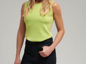 Вязаная майка прилегающего кроя с хлопком