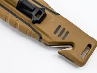 Нож для выживания с огнивом и точилкой Ganzo G8012, коричневый