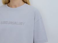 Футболка с 3D-вышивкой, Серый