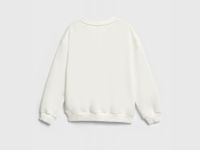 Свитшот с бахромой и стразами для девочек, Белый