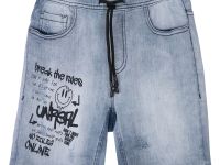 Шорты текстильные джинсовые для мальчиков