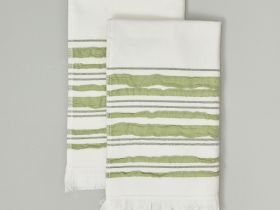 Комплект махровых полотенец Ilaria, зеленый