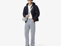 Мужская стёганная куртка Lacoste с капюшоном