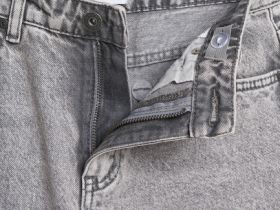 Широкие джинсы Wide leg для девочек, Серый