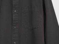 Рубашка из твила с карманом, Коричневый