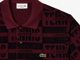 Мужское поло Lacoste L.12.12 с принтом