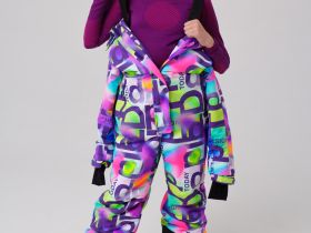 Комбинезон текстильный с полиуретановым покрытием для девочек