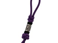 Темляк для складного ножа с бусиной "Obereg", V/B, фиолетовый