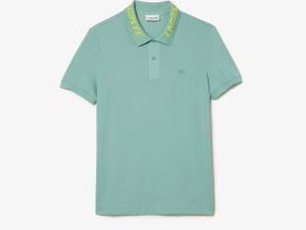 Мужское поло Lacoste приталенного кроя из эластичного хлопка