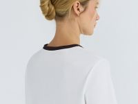 Футболка с контрастной отделкой, Белый