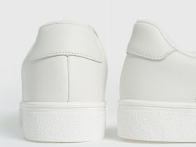 Кеды из натуральной кожи, Белый