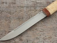 Нож разделочный "Бурятский малый" карельская береза, АиР